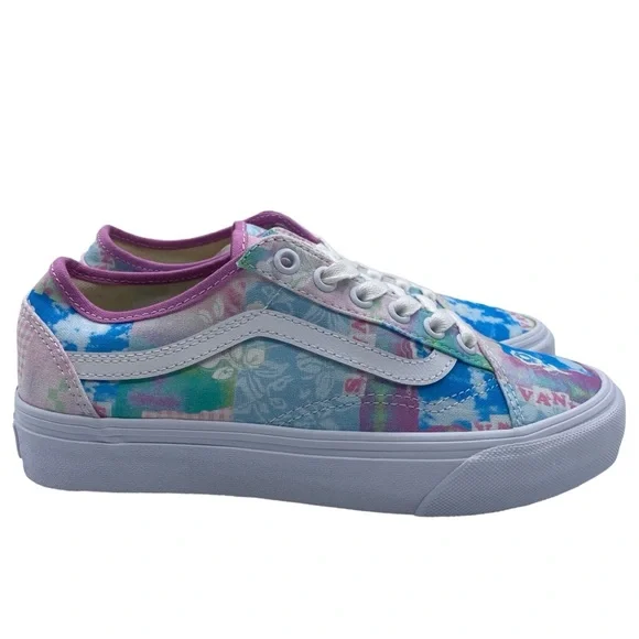 Vans Shoes Old Skool VR3 Sneakers Sunny Day USA Pink Blue Low Top Skate Casual - Picture 5 of 13